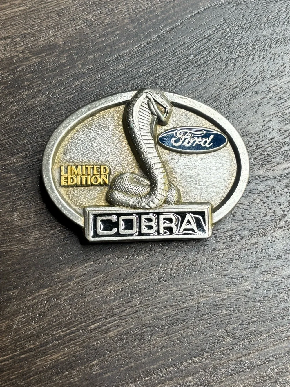 RARE Ford Motorsport Limited Edition (1 Of 2500) Cobra Belt Buckle - 93 Mustang